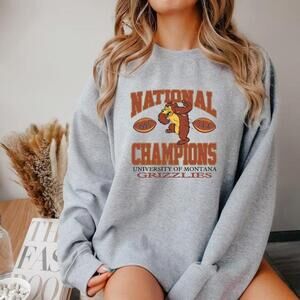 The University Of Montana Sweater, Grizzlies Beat Design Unisex Sweatshirt